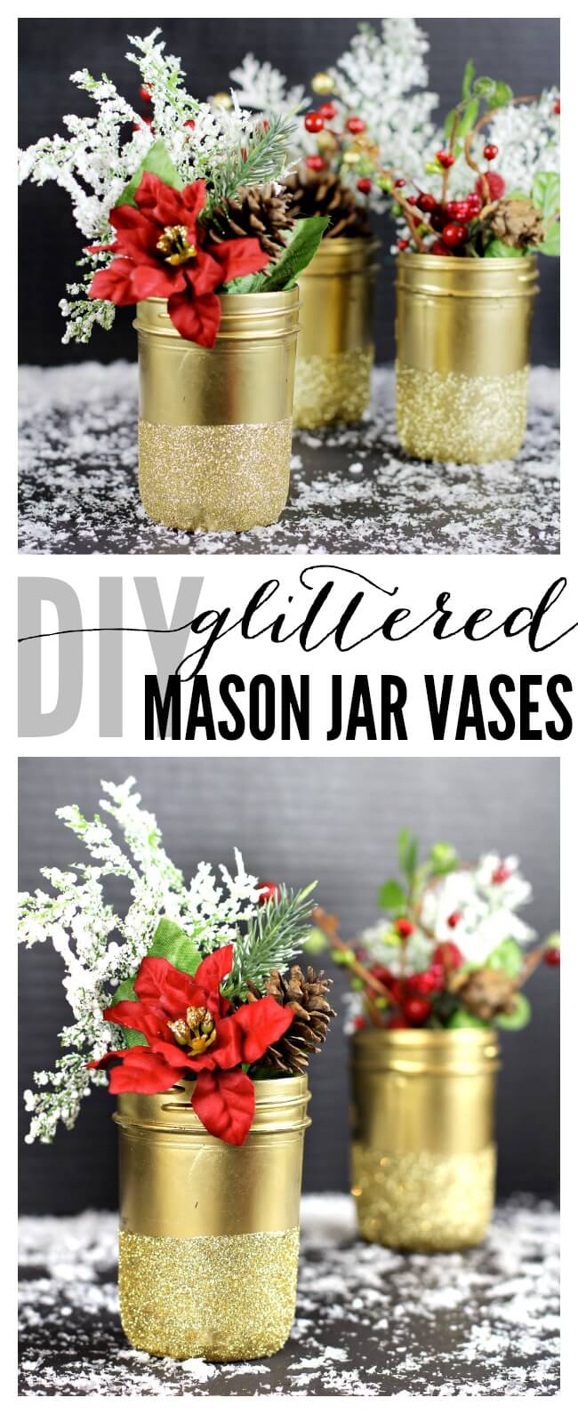 Gold and Glamorous DIY Christmas Decoration