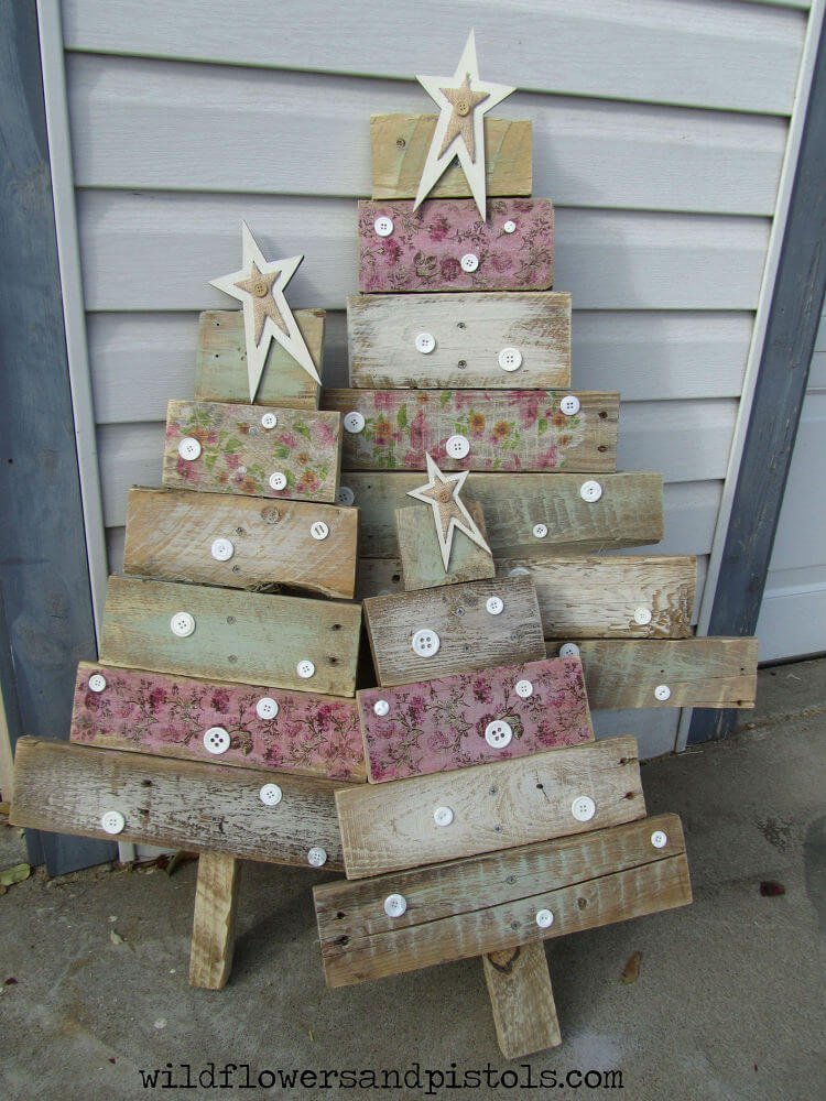 Shabby Chic Primitive Christmas Trees