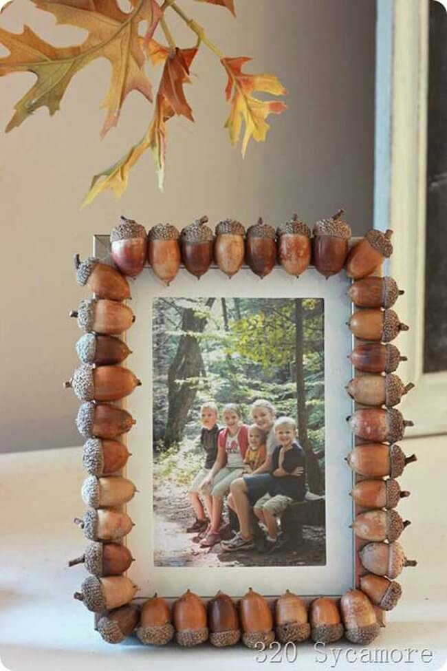 Acorns for a Whimsical Nature Frame