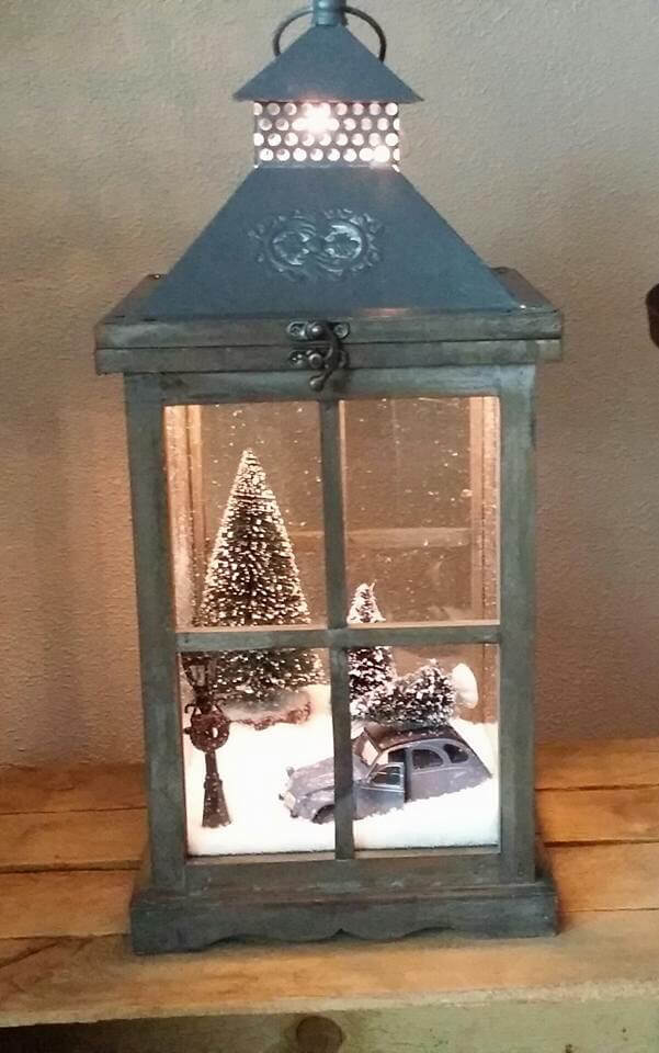 Sweet Little Winter Scene Lantern