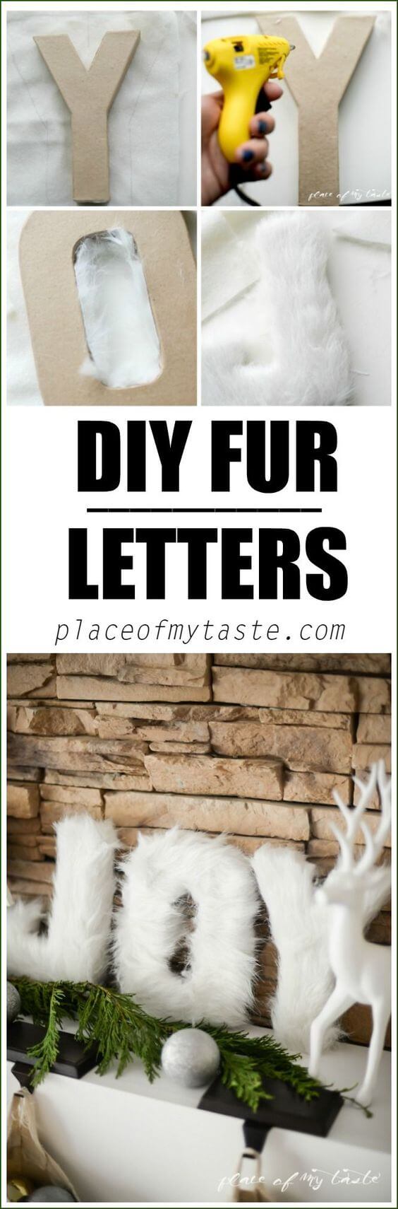 Easy Fashion-Forward Faux Fur Letters