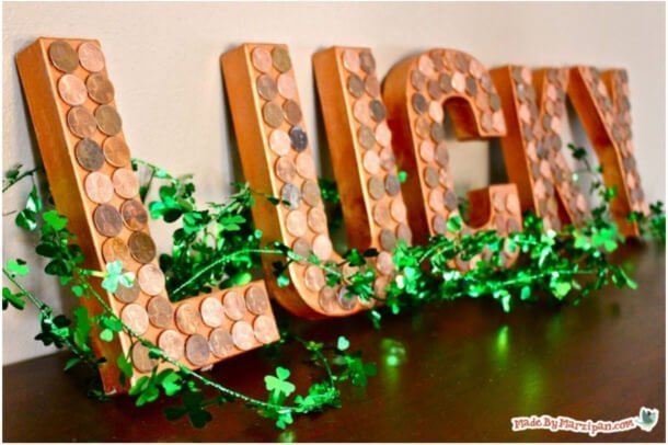 DIY Lucky Penny Wall Art