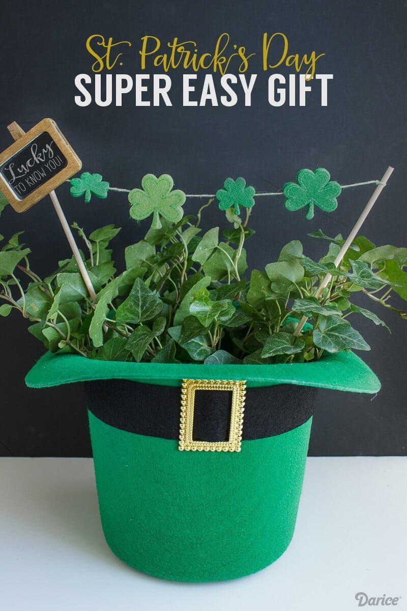 St. Patrick's Day Hat Planter