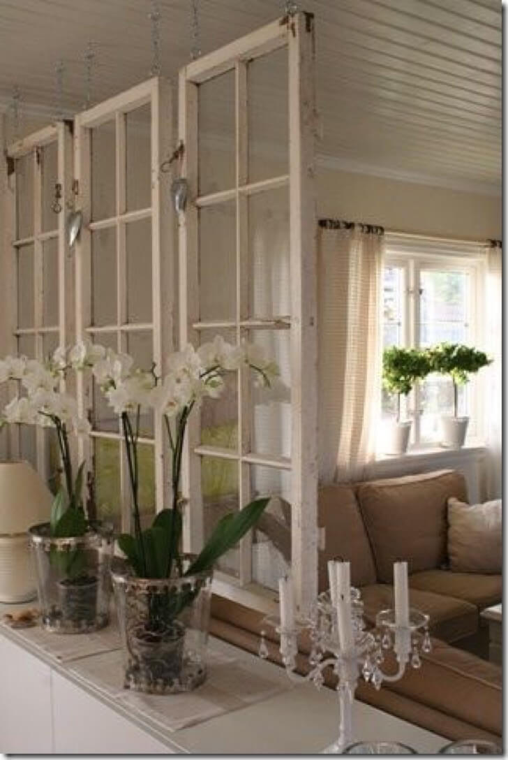 Suspended Window Frames Are An Airy Room Divider