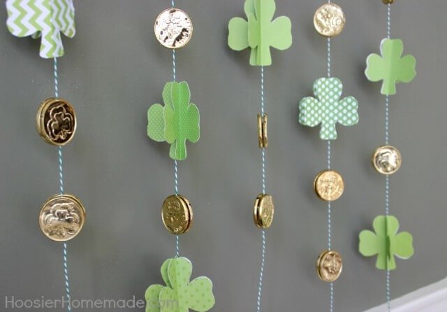 Cute Coin and Shamrock Garland