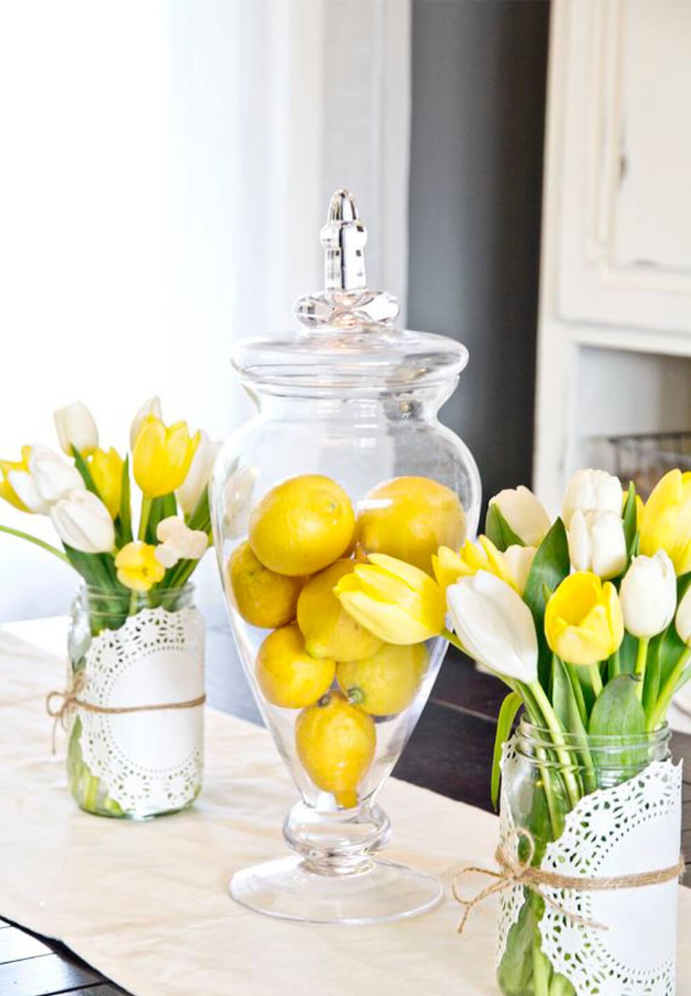 Here Comes The Sun: Lemon & Yellow DIY Easter Centerpiece Décor