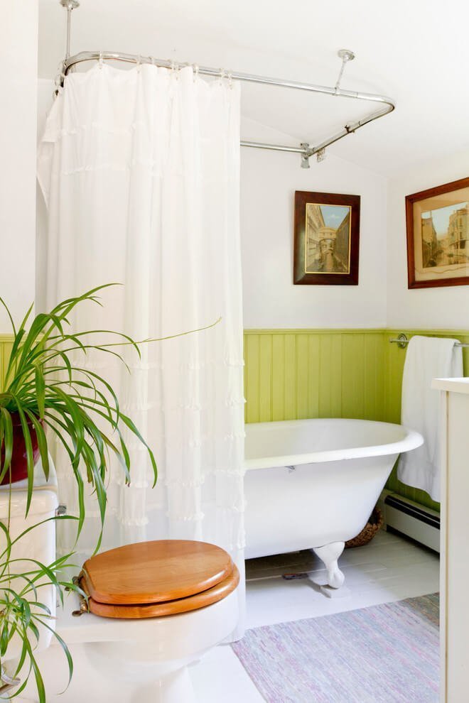 Lime Green Wainscoting Wake-Up Call