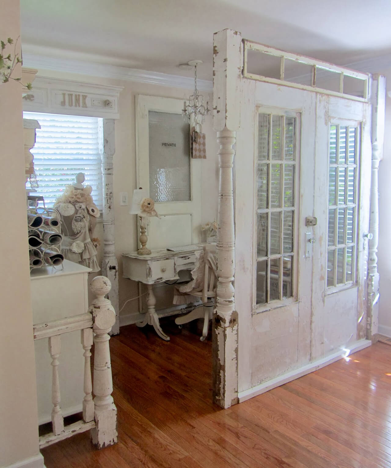 Lovely Antique Double Door Room Divider