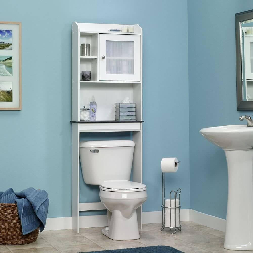 Sauder Caraway Etagere Bath Cabinet