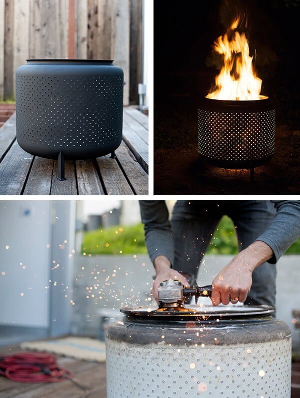 Repurposed Washing Machine Drum Fire Pit