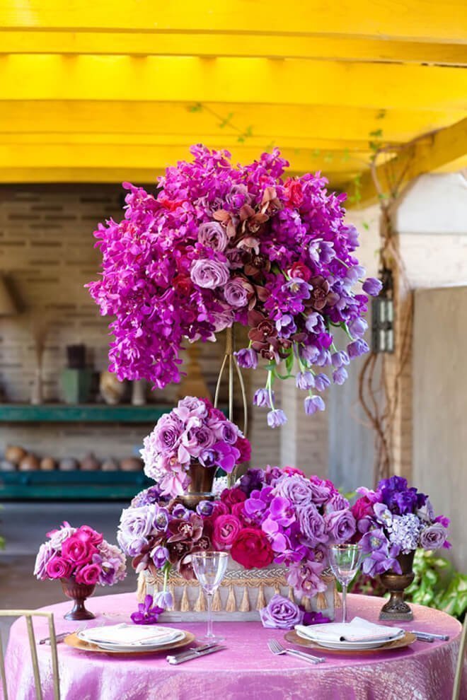 Tropical Tree of Flowers Centerpiece