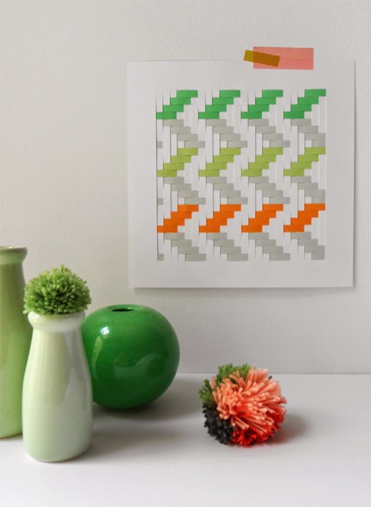 Woven Paper Wall Art Tutorial