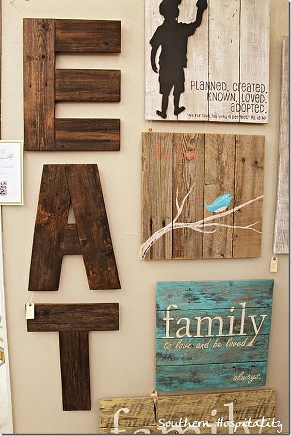 Rustic Decor with Real Wooden Planks