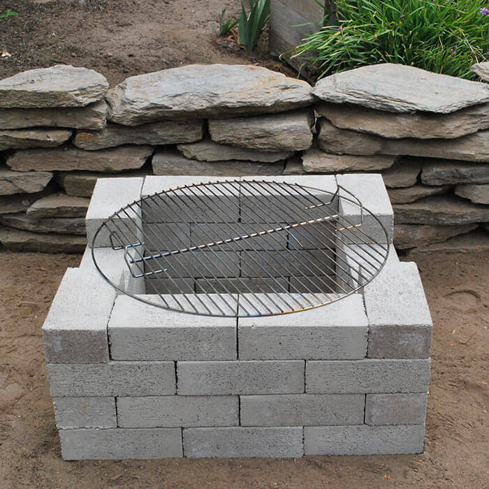 Super Easy Cinder Block Fire pit