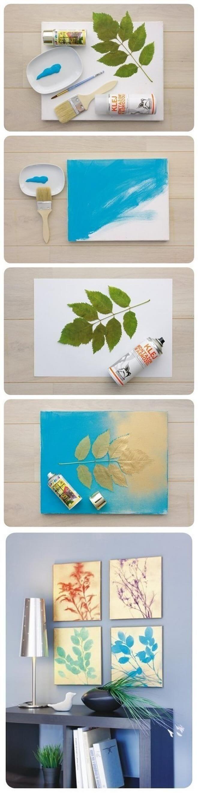 Easy Spray Paint Plant Art