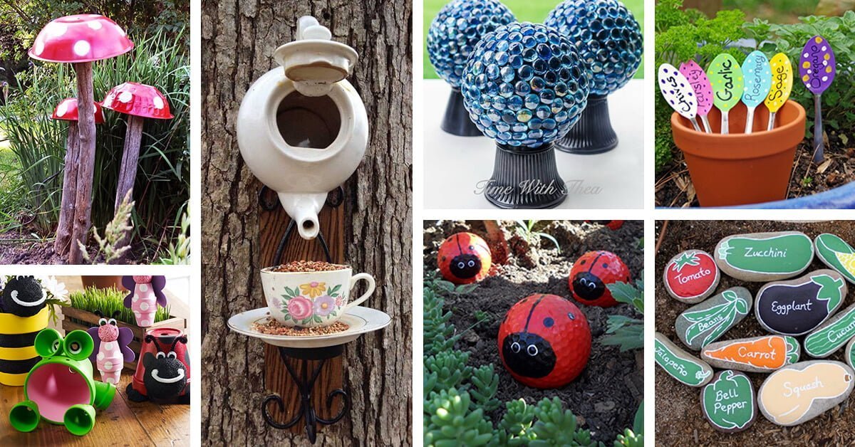 Featured image for “47 Cute DIY Garden Crafts You Can Make for Your Outdoor Space”