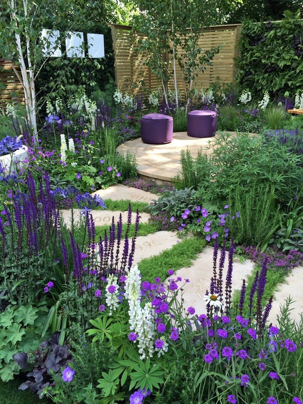 Simple Stone Pathway Sets Off Beautiful Plants