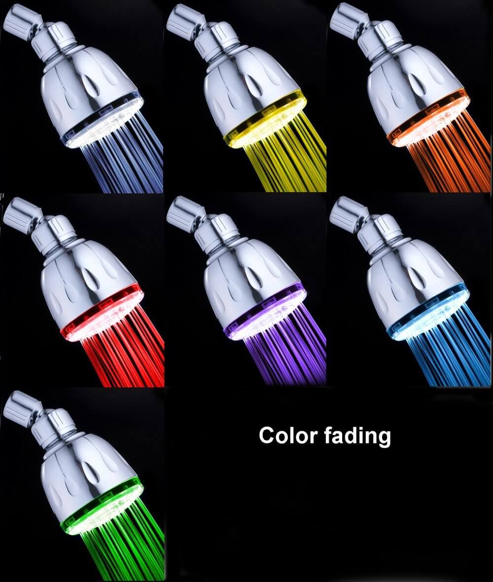 MagicShowerhead With Jet Spray and 7-LED Light Color Show