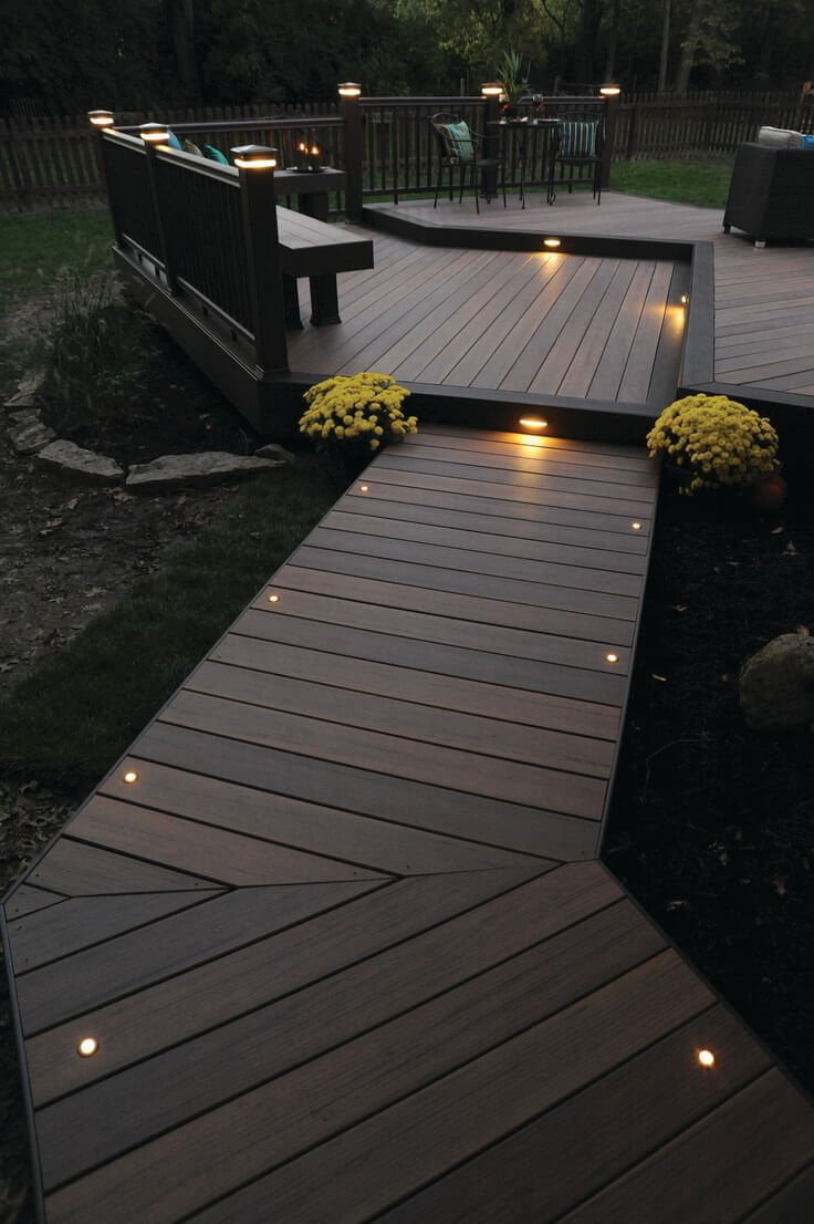 Modern And Minimalist Wood Decking