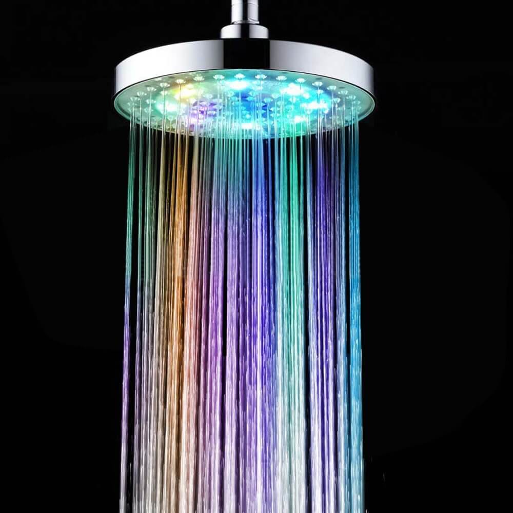 INLIFE Color-Changing LED Light Shower Head