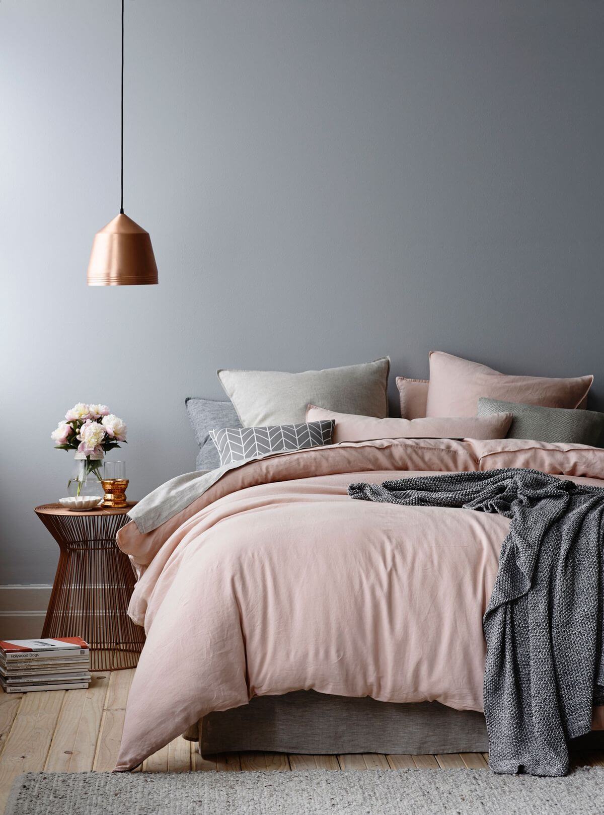 Parisian Pink & City Slate Bedroom