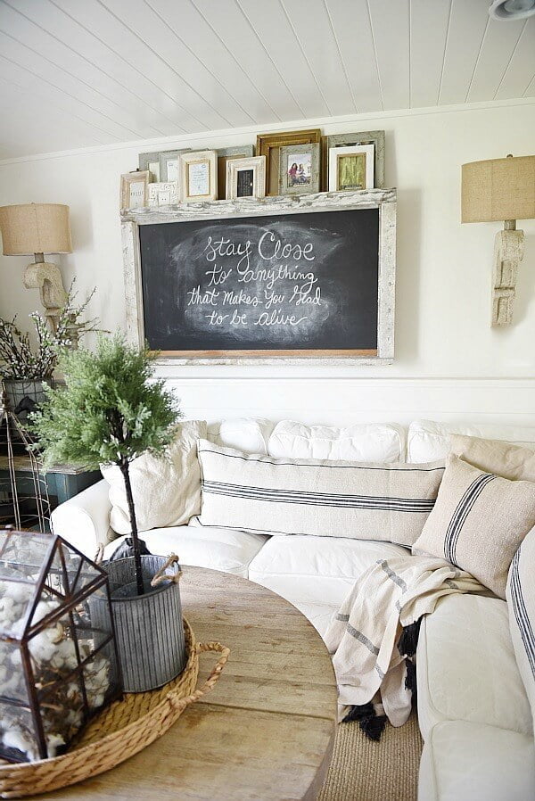 Edwardian School House Wall Mounted Chalkboard