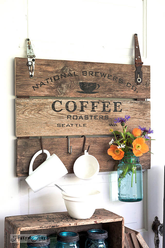 Coffee Roasters Wood Kitchen Art