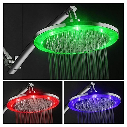 HotelSpa 10-Inch Color-Changing LED Light Shower Head