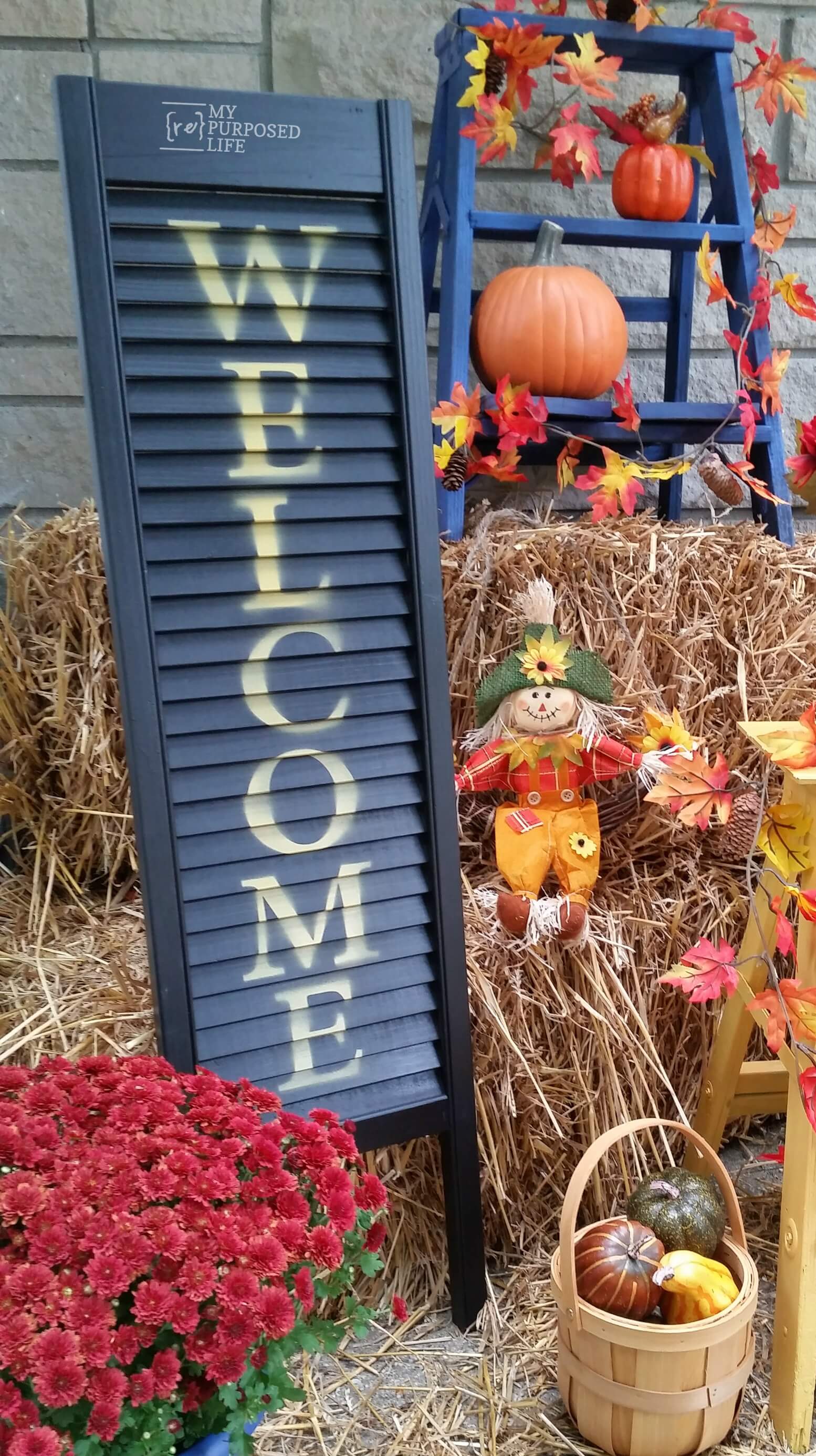 DIY Outdoor Welcome Sign