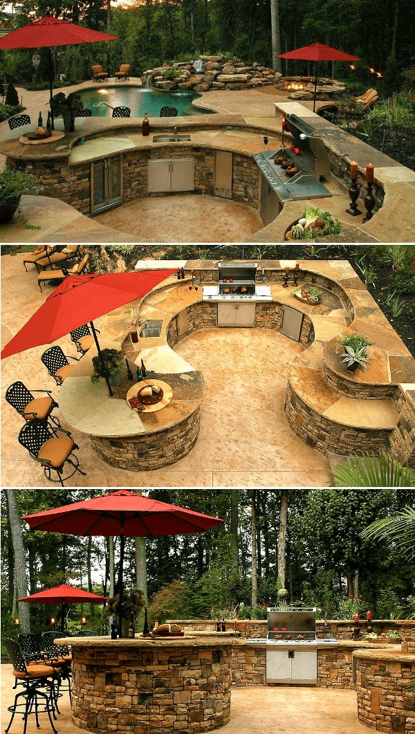 Outdoor Kitchen and Pool Bar