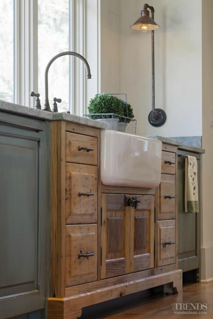 Upstairs/Downstairs Victorian Style Kitchen