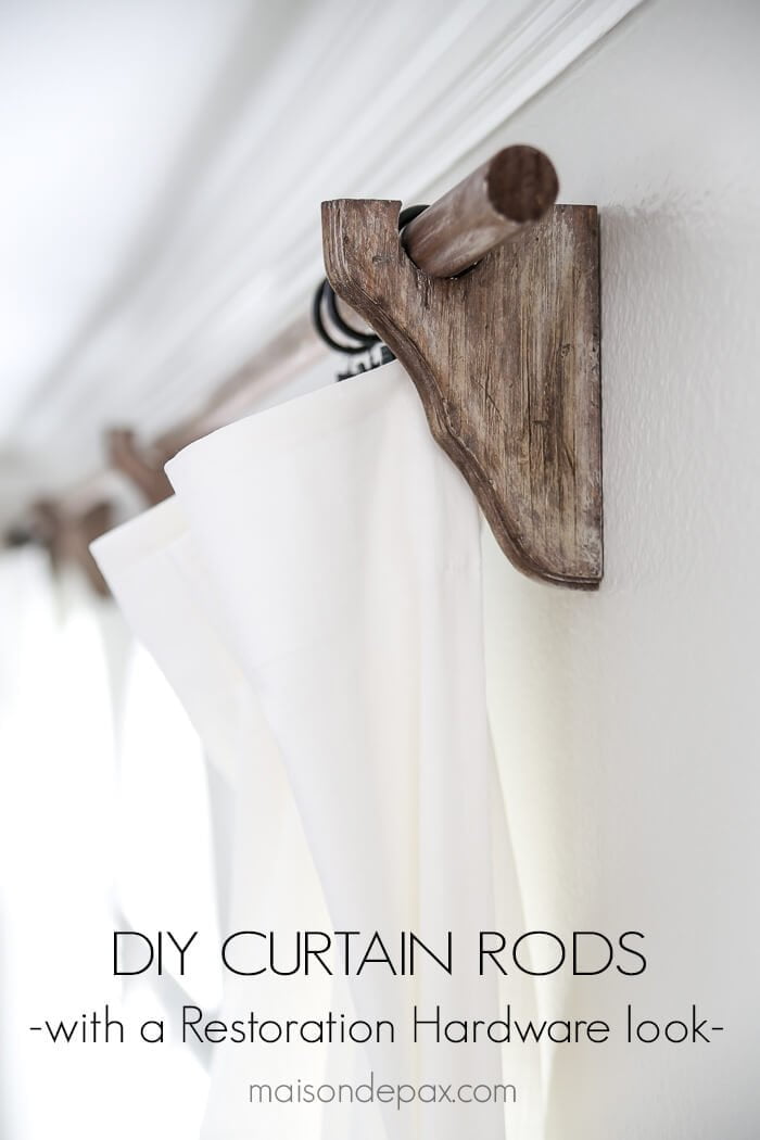 Restoration Wood Accented Curtain Rods