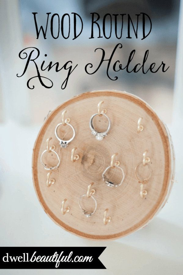 DIY Wooden Tree Ring Holder