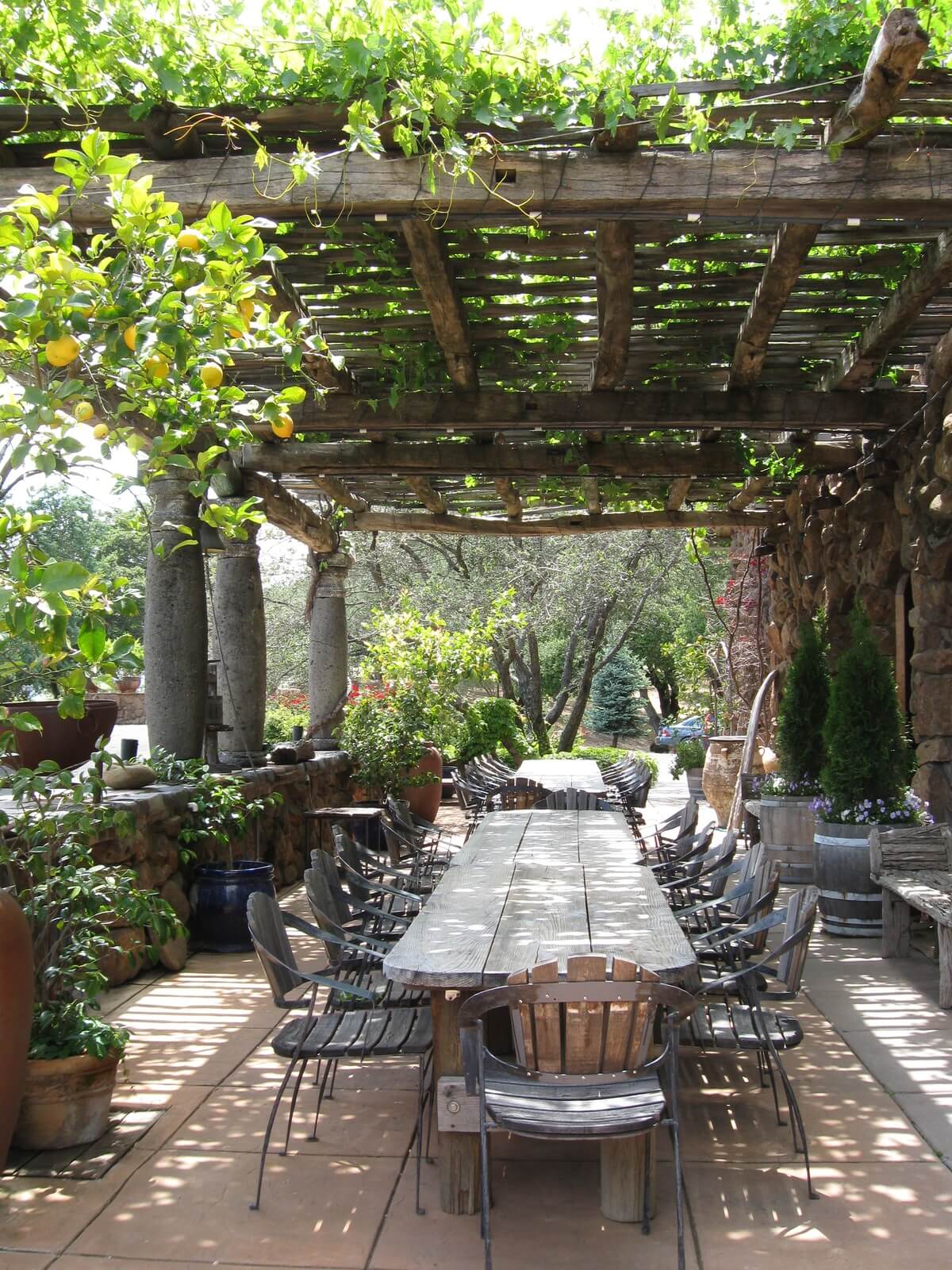 Big Sur Style Rustic Pergola