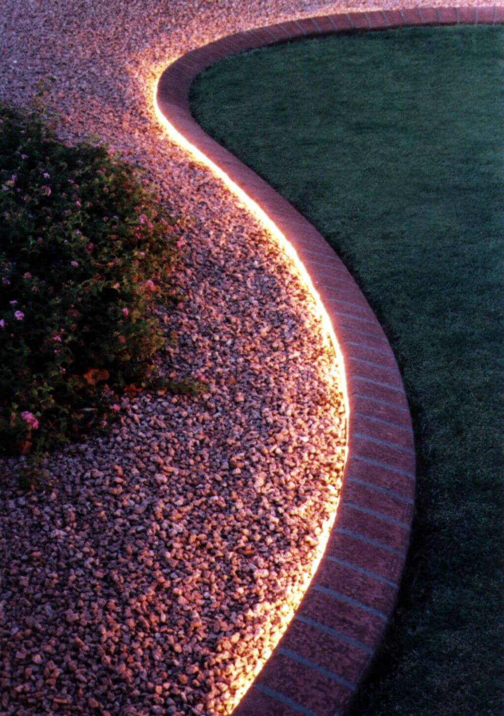 Discreet Flower Bed Lighting