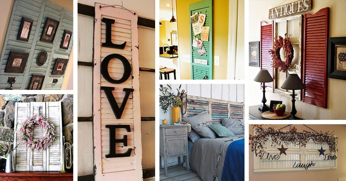 Featured image for “50+ Ways Decorating with Old Shutters Can Make Your Home Charming”