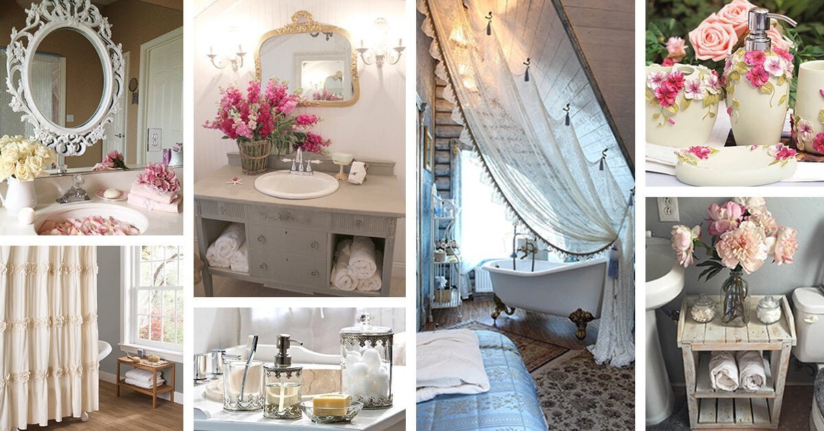 Featured image for “28 Ways to Give Your Bathroom a Shabby Chic Vibe”