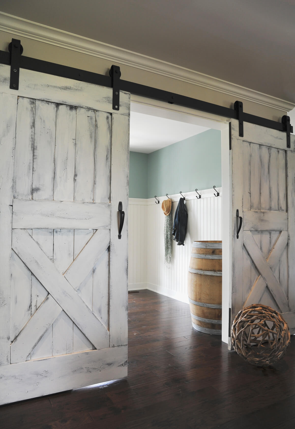 Paint It White Sliding Barn Doors