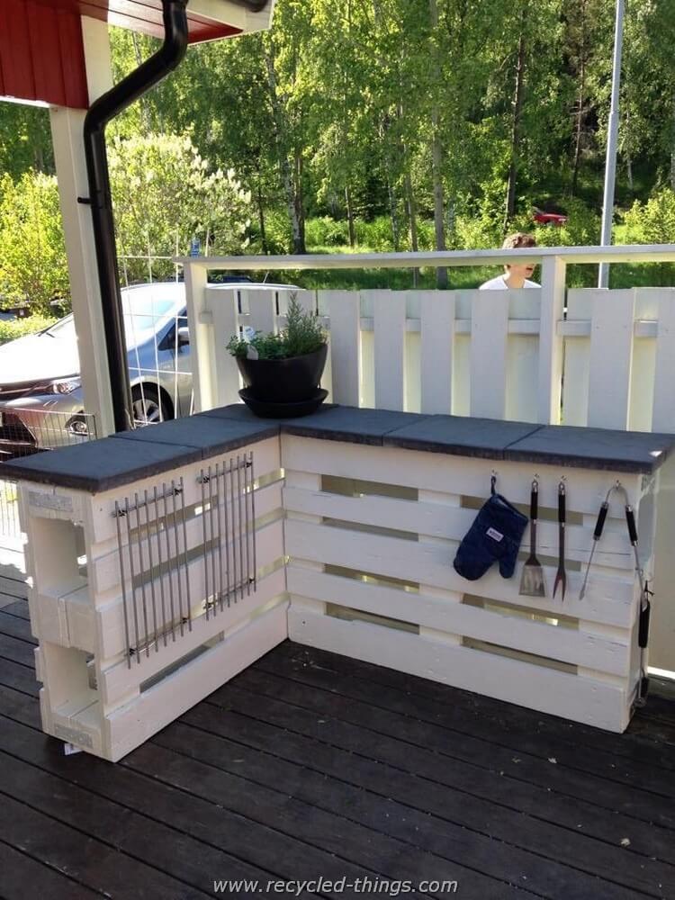 L-Shaped Countertop with Plenty of Storage Space