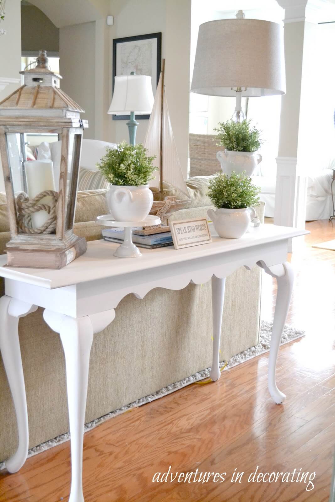 Elegant Tea Table Style Sofa Table