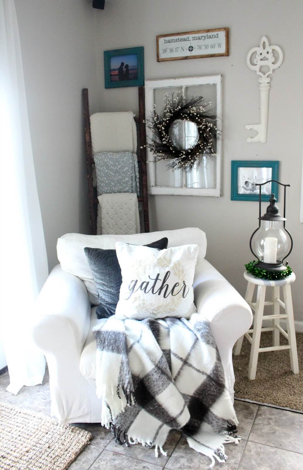 Cozy Armchair and a Corner Quilt Display