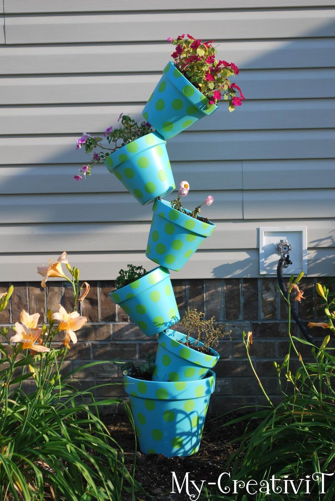 Crazy Polka Dotted Teetering Tower