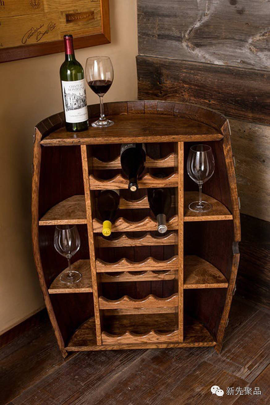 Merchant's Cellar Repurposed Wine Barrel Bar