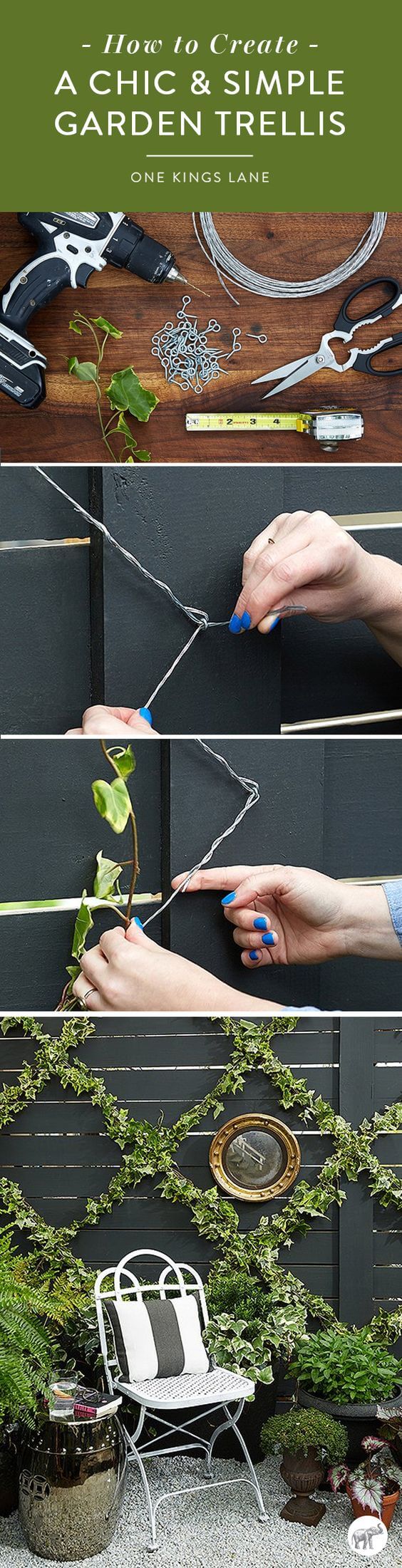 Super Simple Wire Tellis for Vines