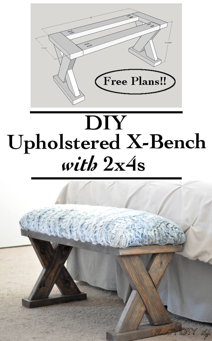 Easy Upholstered Wooden Entryway Bench