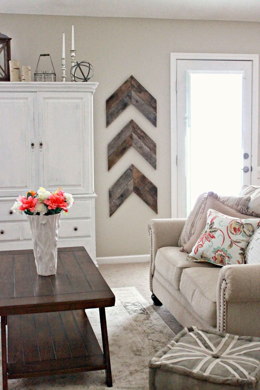 Rustic Chevron Wooden Wall Art