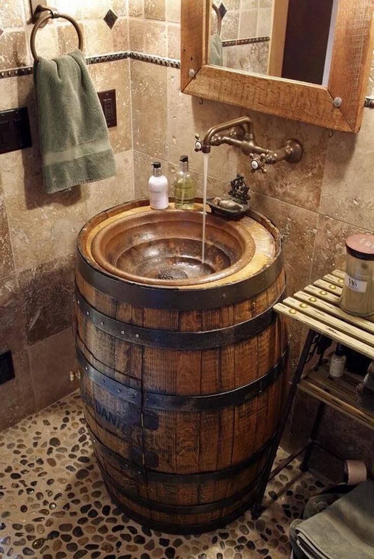 Tuscan Cottage Repurposed Sink