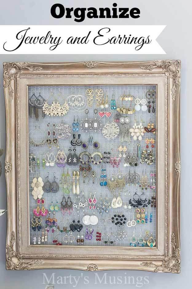 Beauty As Art Framed Earring Holder