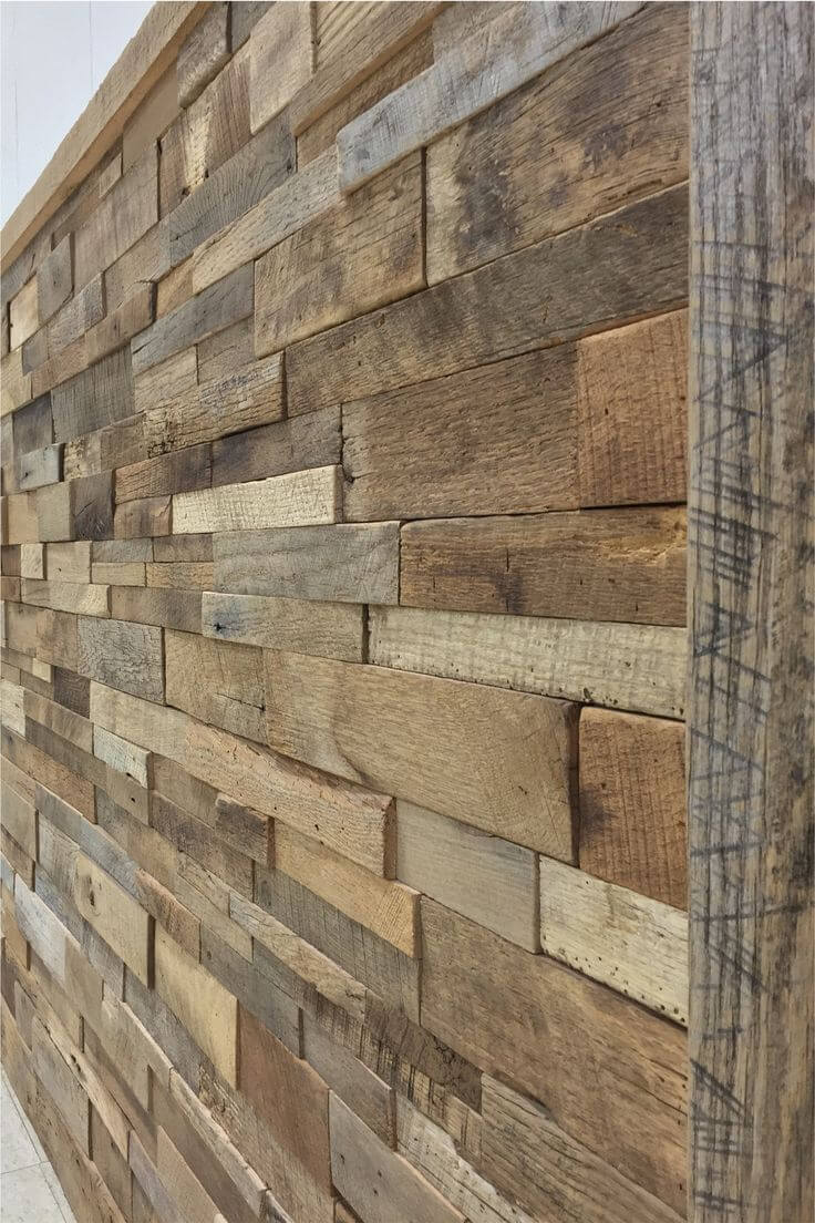 Rough and Re-purposed 3-Dimensional Wood Wall