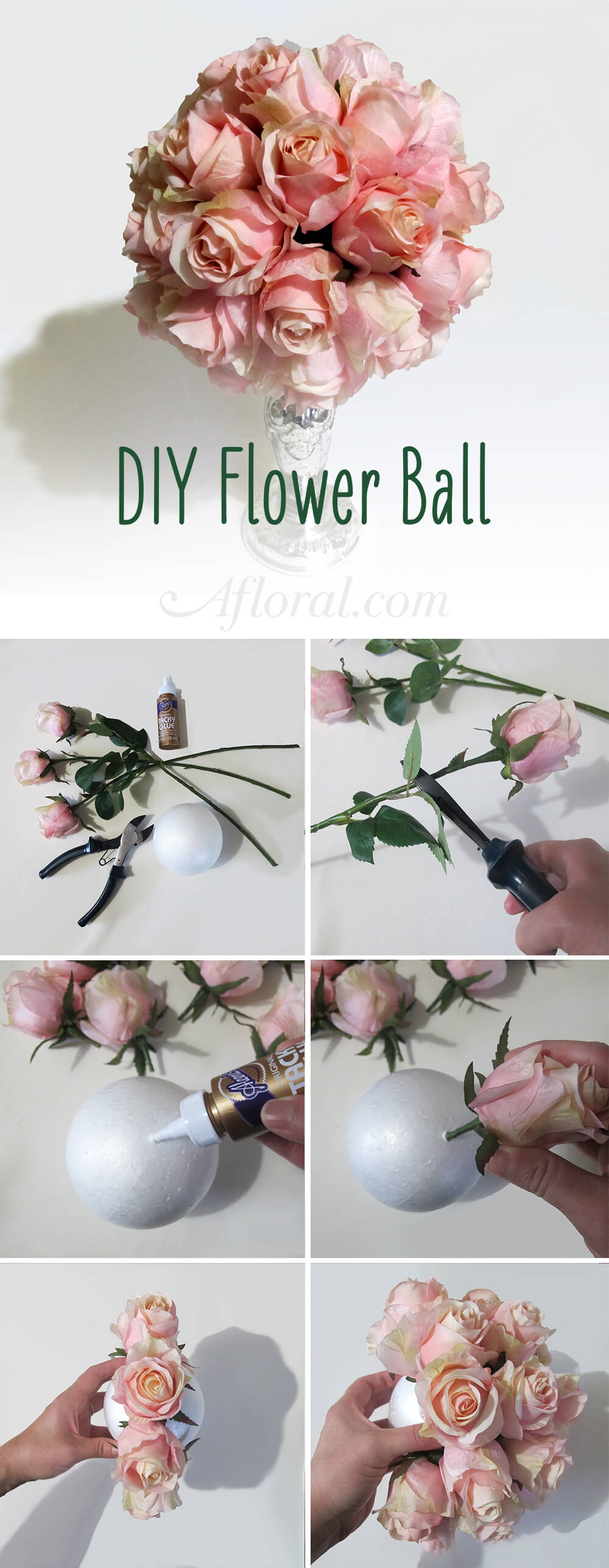 Flower Ball Bouquet Summer Table Decorations